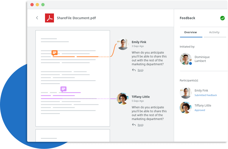 sharefile sending snd storage of documents