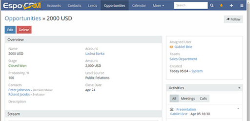 EspoCRM Solution