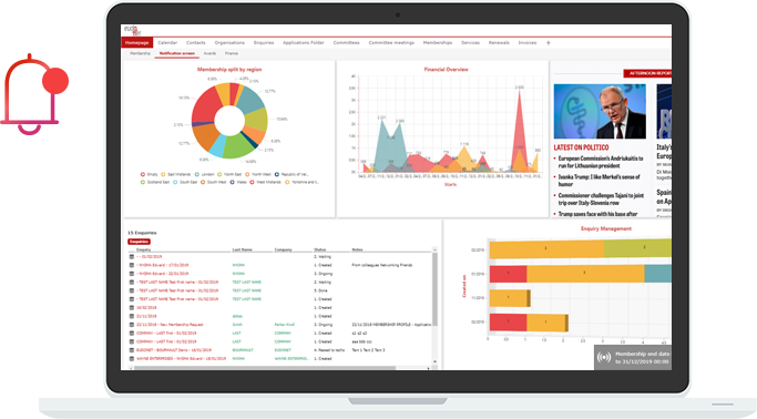 Eudonet CRM, a CRM solution that is accessible in local or SaaS mode