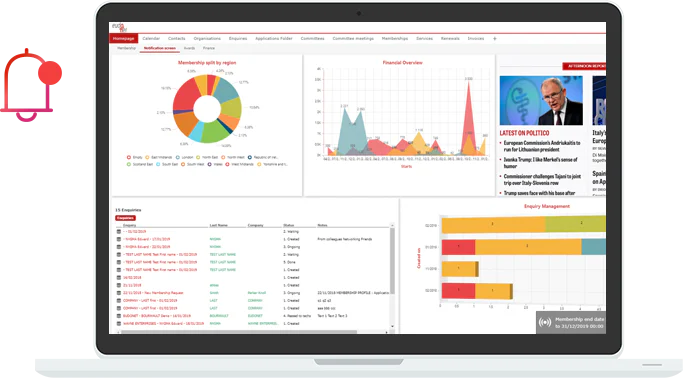 Eudonet CRM, a CRM solution that is accessible in local or SaaS mode