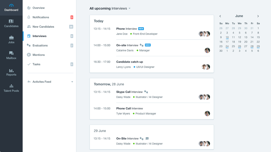 recruitee features