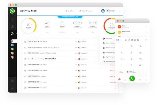 Aircall ofers an accessible and intuitive interface