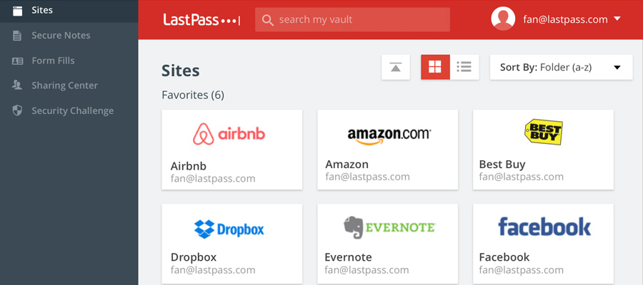 LastPass - gerenciador de senha online