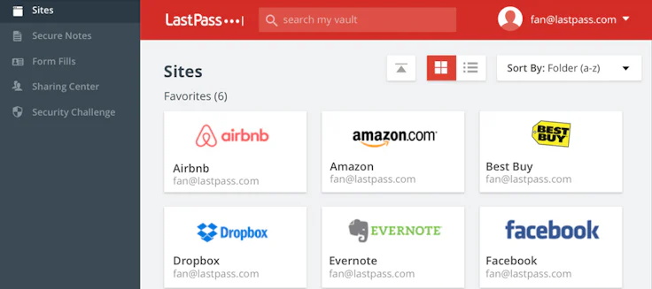 LastPass - gerenciador de senha online