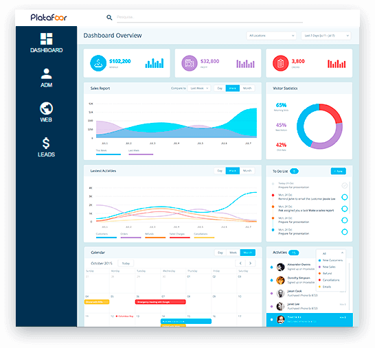 Plataforma de captação de leads