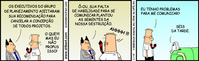 Falha na comunicação interna