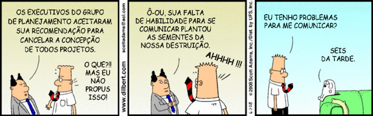 Falha na comunicação interna