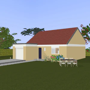 3D Kozikaza House Plan