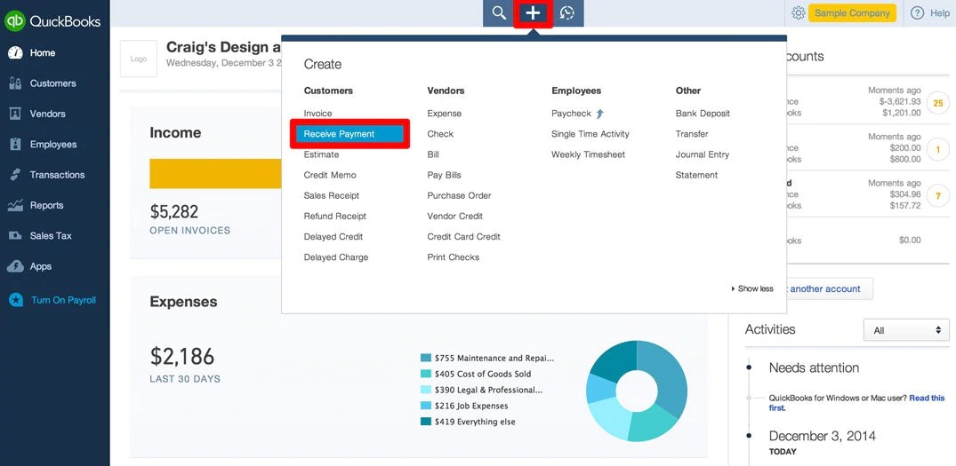 QuickBooks Payable
