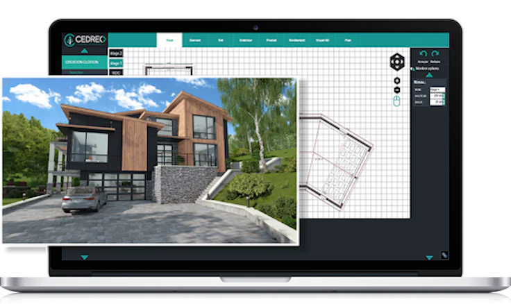 Cedreo interior design software: 3D model rendering