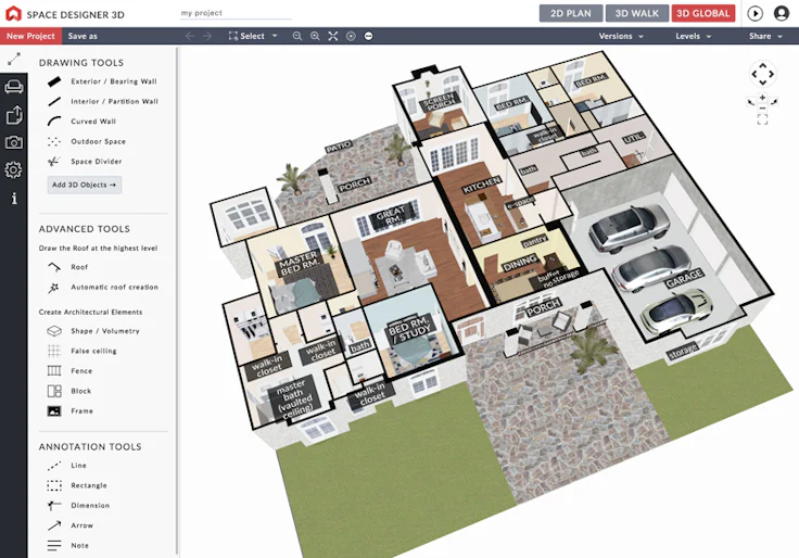 Space Designer 3D: Professional tool for interior design