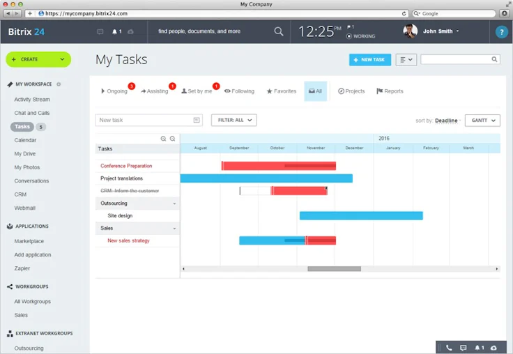 Bitrix24, a multi use project management tool 