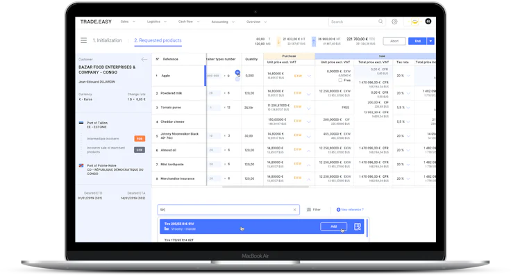 Intermodal containers: tracking tool Trade.Easy