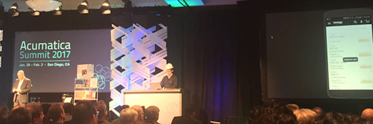 Acumatica’s Ali Jani demoing new mobility features
