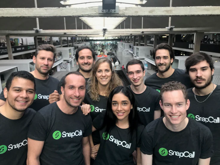 L'équipe de la startup SnapCall au France Digitale Day 2018