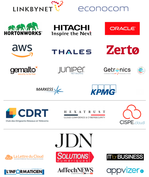 Les partenaires de la Cloud Week Paris 2018