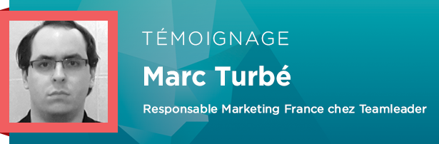 Marc Turbé, Responsable Marketing France chez Teamleader.