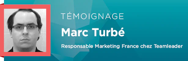 Marc Turbé, Responsable Marketing France chez Teamleader.