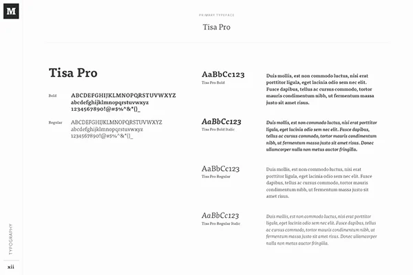 Medium Schriftart