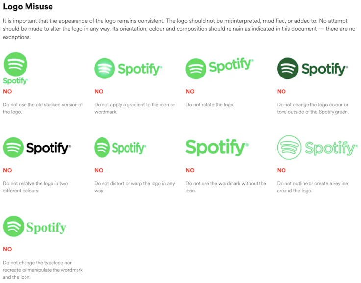 Brand Guidelines Spotify