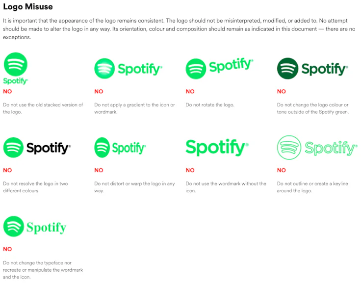 Brand Guidelines Spotify