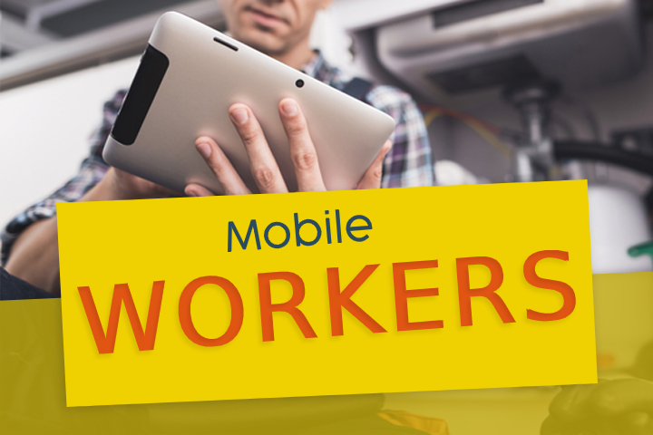 What are the benefits of using the service of mobile workers? field-service-management