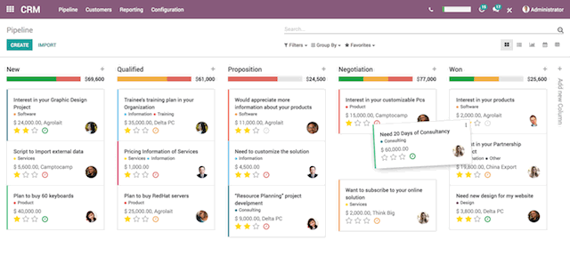 Odoo CRM