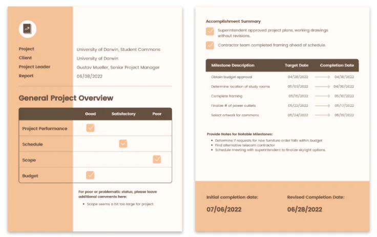 compte rendu activité projet