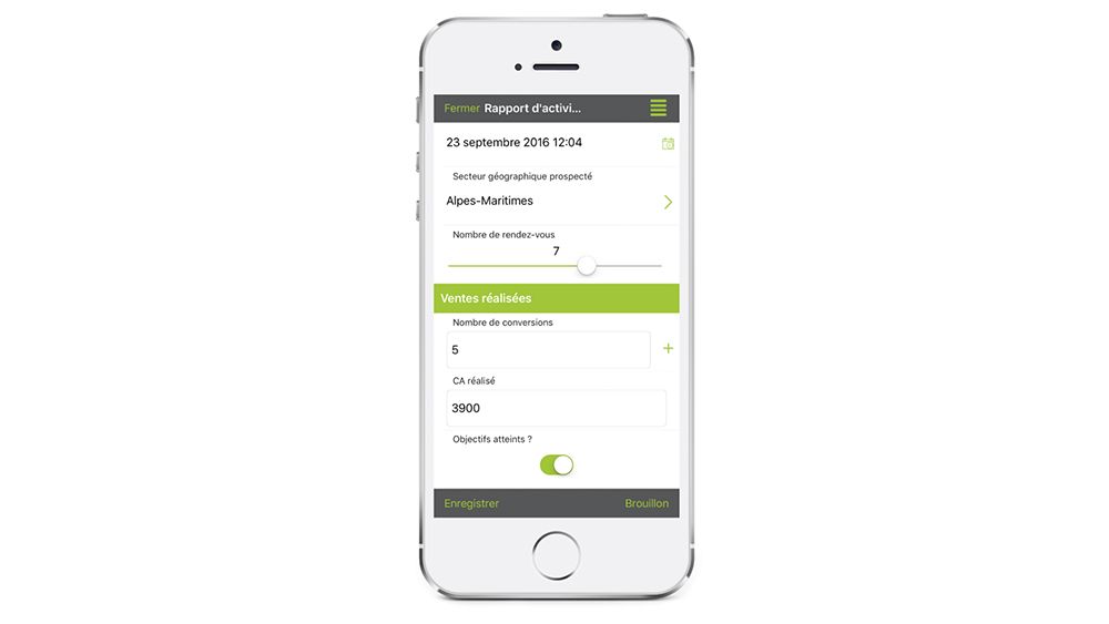rapport d'activité commerciale