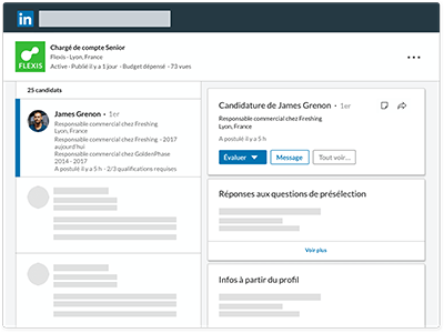 gérer les candidatures LinkedIn