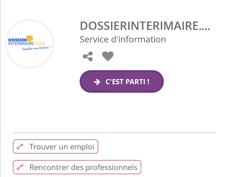 Plateforme intérim - Dossier Intérimaire