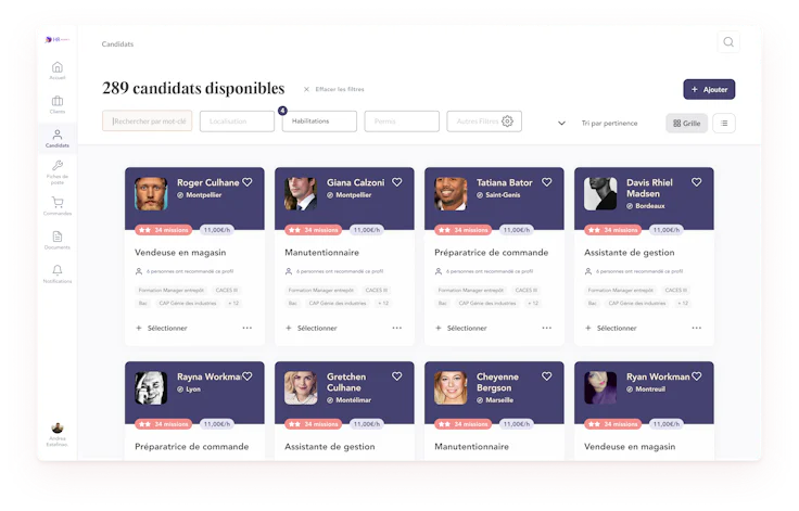 Plateforme intérim - Troops