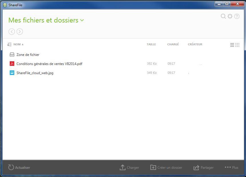 équivalent Dropbox : ShareFile