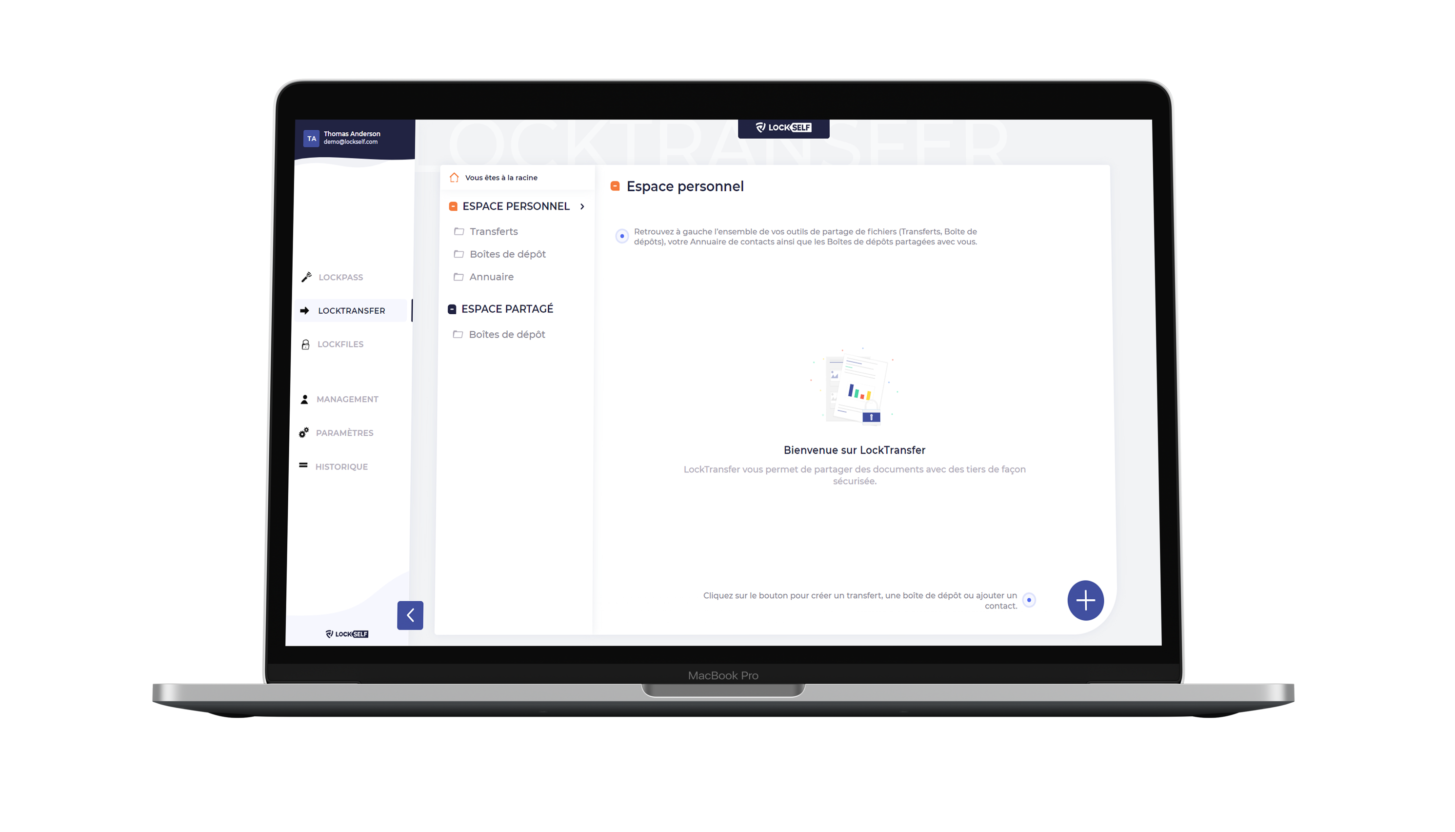 équivalent Dropbox : LockTransfer