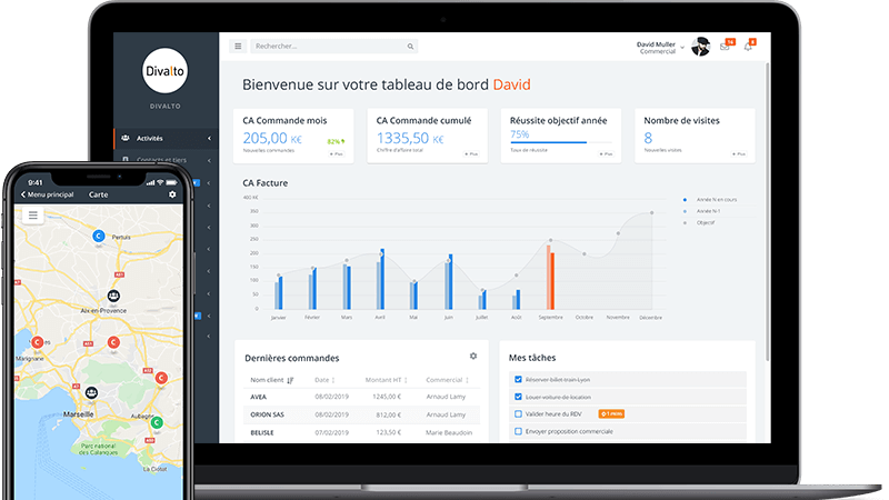 CRM mobile : Divalto Weavy