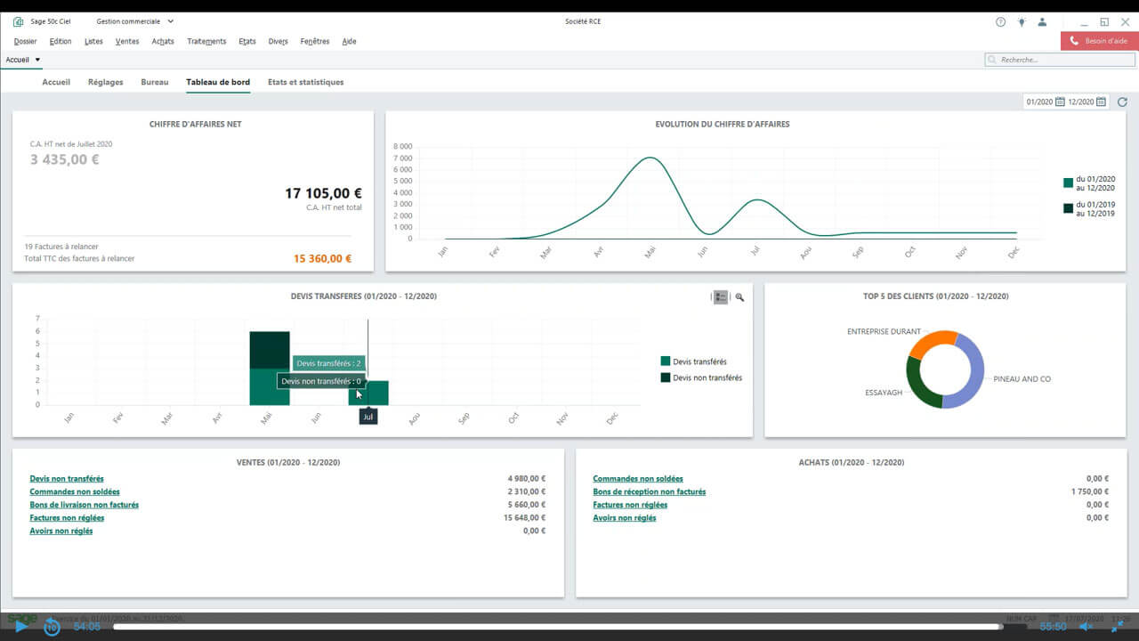 Meilleur logiciel comptabilité TPE : visuel Sage 50 Compta & Facturation