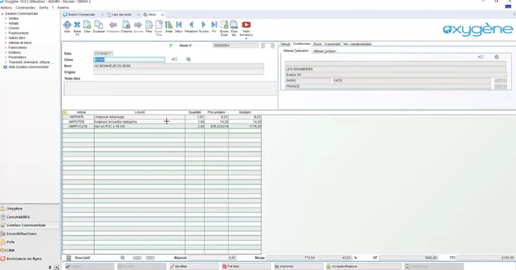 Meilleur logiciel comptabilité gratuit : visuel Memsoft Oxygène Comptabilité