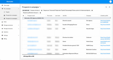 liste de prospects blacksales