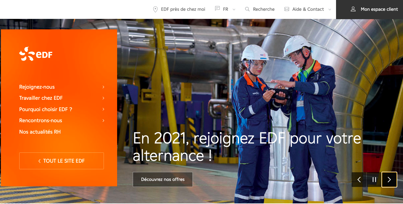 site carrière edf