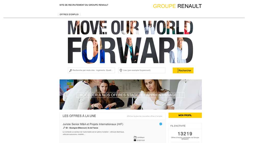 site carrière Renault