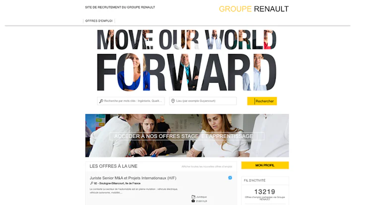 site carrière Renault