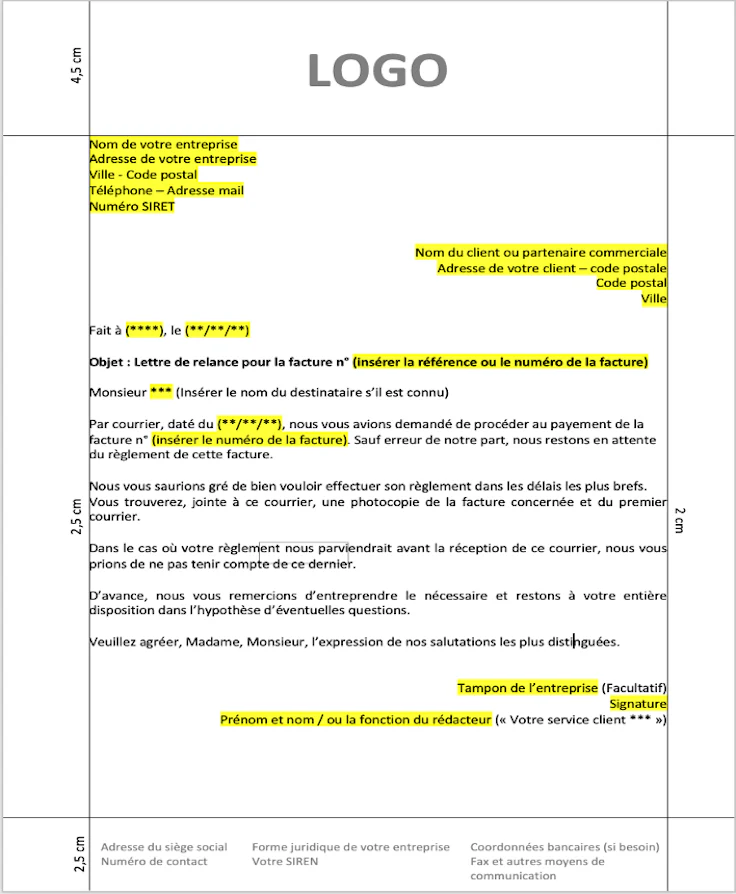 Modèle de Lettre Formelle à Télécharger