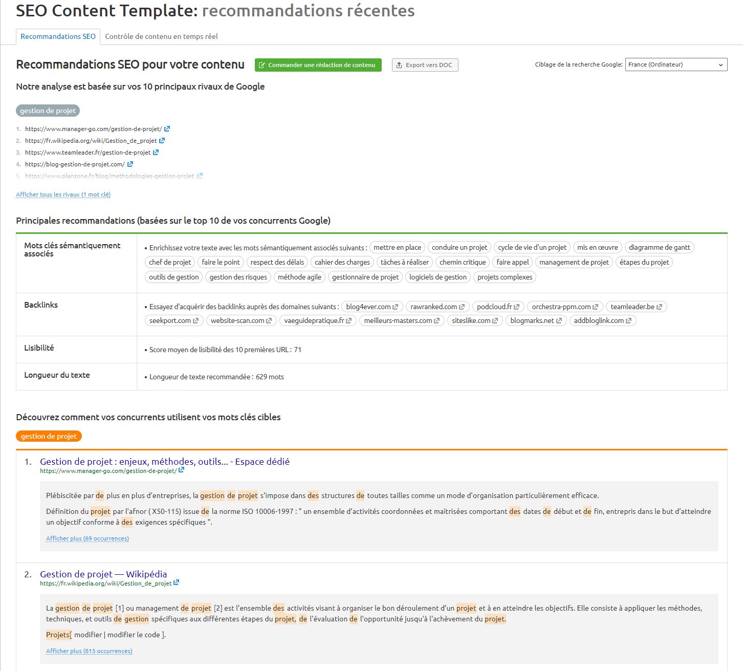 Seo Content Template