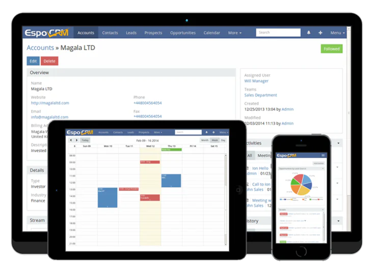 Meilleur crm open source 2021 : EspoCRM