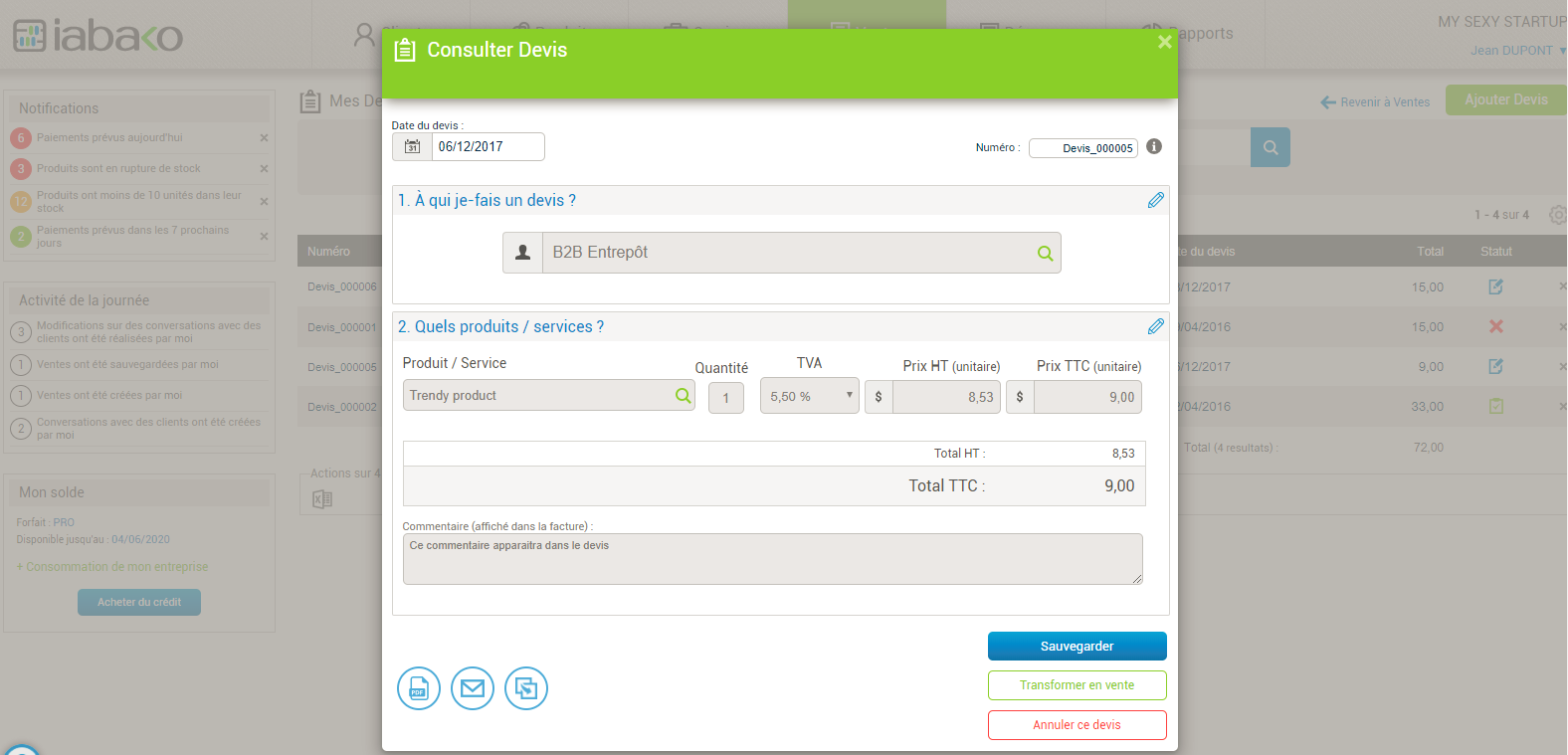 Meilleur logiciel de facturation : visuel IABAKO