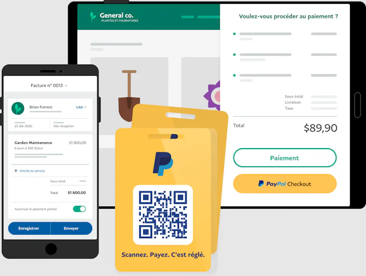 Passerelle de paiement : visuel PayPal