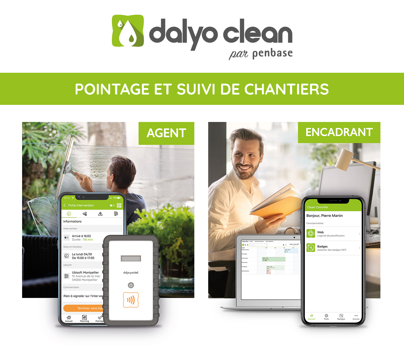 Pointage et suivi de chantiers Dalyo Clean