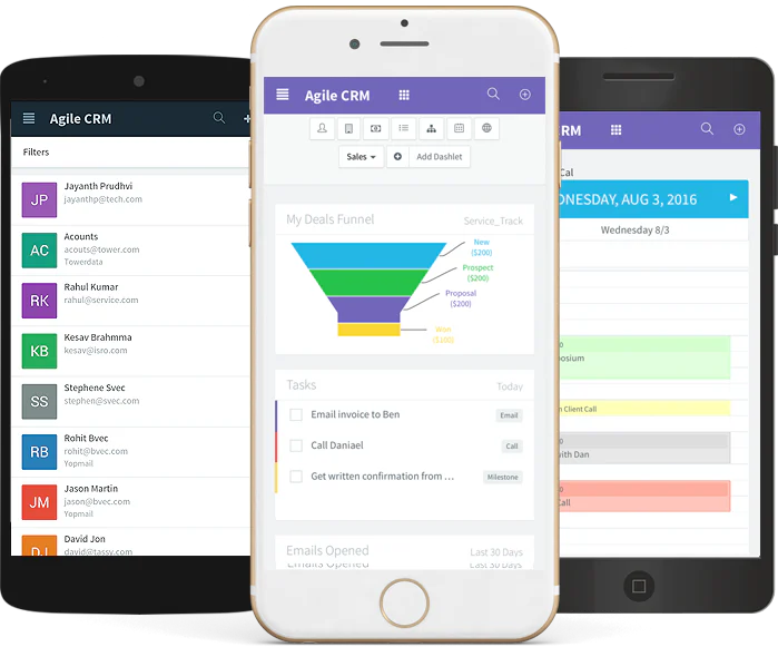 agile mobile crm app