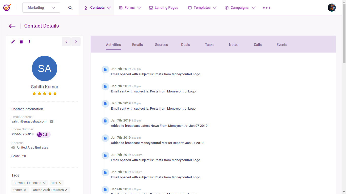 engagebay-crm-software