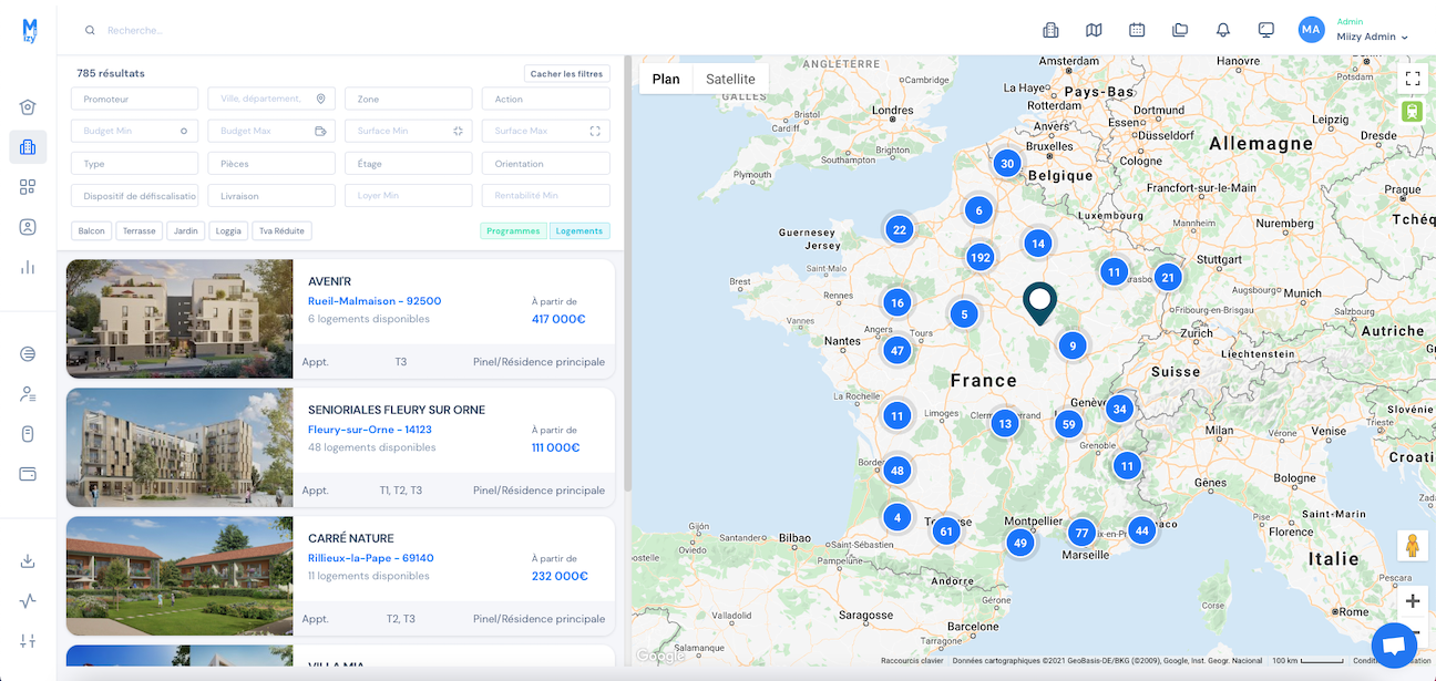 crm immobilier : miizy